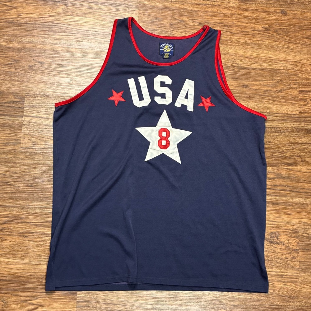 Steve & Barrys Team USA Basketball Jersey Mens XXL Blue Good Stitched Vintage